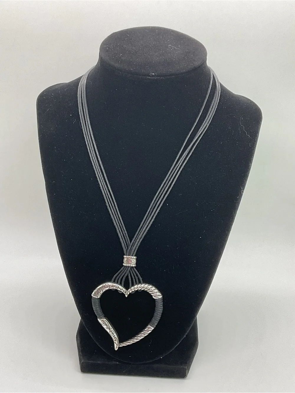 Brighton Heritage Heart Pendant Multi-Strand Necklace